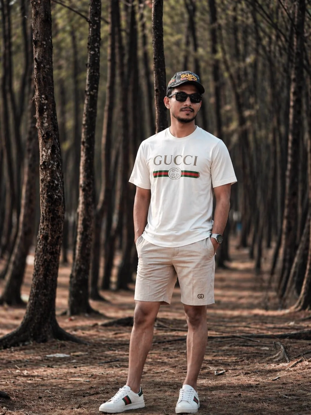 Kashim Uddin Masum among trees