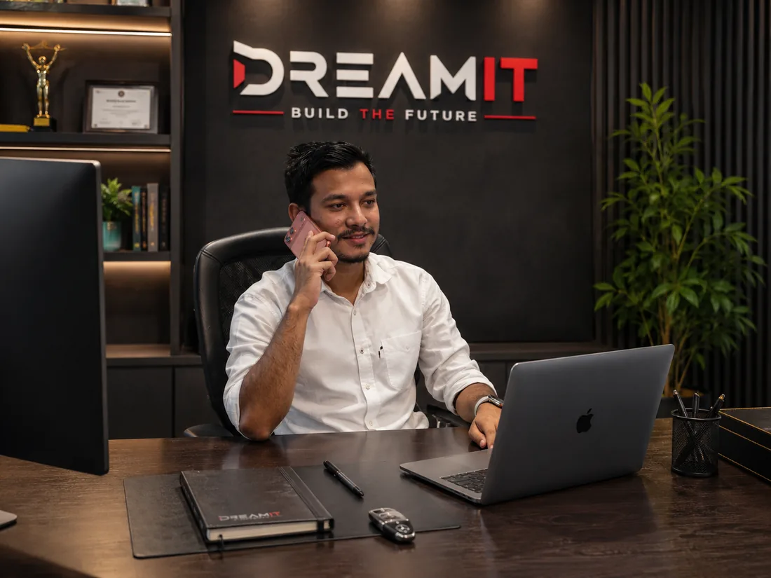 Kashim Uddin Masum at the DreamIT office